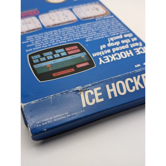 Ice Hockey (Nintendo NES, 1988) CIB w/ Box, Game, Manual & Sleeve ~ Tested Works - Picture 6 of 12